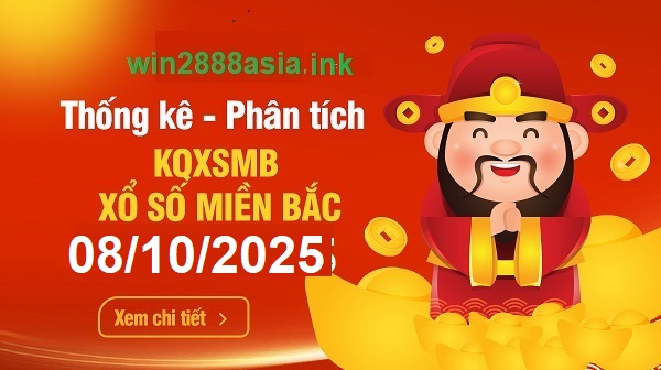 Soi cầu XSMB Win2888 08-10-2025 Dự đoán cầu lô miền bắc thứ 4