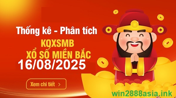 Soi cầu XSMB Win2888 16-08-2025 Dự đoán Cầu Lô Miền Bắc thứ 7