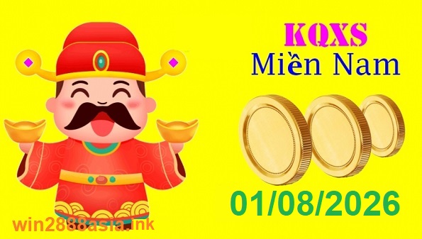 Soi cầu XSMN Win2888 01-08-2026 Chốt số Cầu Lô Miền Nam thứ 7