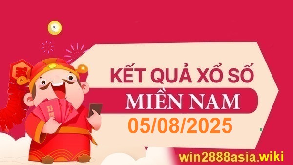 Soi cầu XSMN Win2888 05-08-2025 Dự đoán cầu lô miền nam thứ 3
