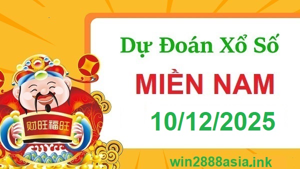 Soi cầu XSMN Win2888 10-12-2025 Dự đoán xổ số miền nam thứ 4