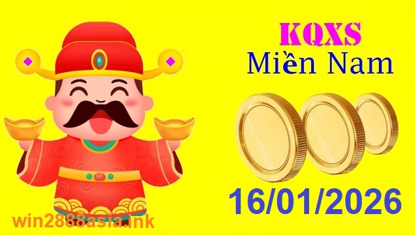 Soi cầu XSMN 16-01-2026 Win2888 Dự đoán xổ số miền nam thứ 6