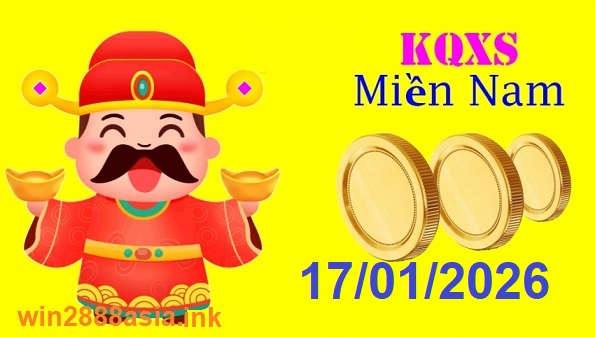 Soi cầu XSMN Win2888 17-01-2026 Chốt số cầu lô miền nam thứ 7