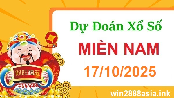 Soi cầu XSMN Win2888 17-10-2025 Dự đoán xổ số miền nam thứ 6