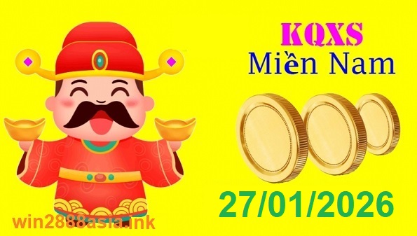 Soi cầu XSMN 27-01-2026 Win2888 Dự đoán Cầu Lô Miền Nam thứ 3