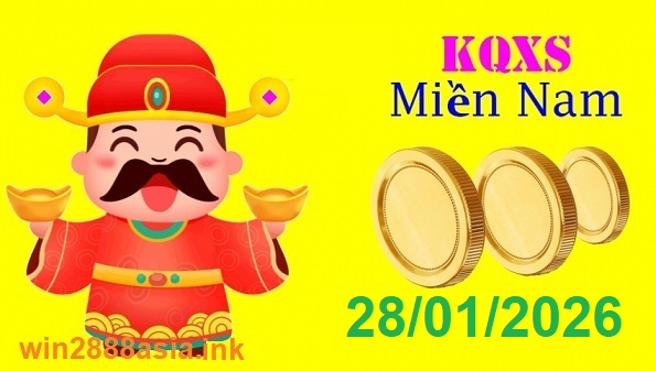 Soi cầu XSMN 28-01-2026 Win2888 Dự đoán cầu lô miền nam thứ 4