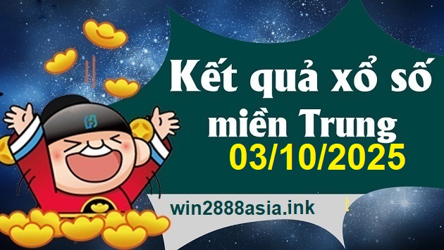 Soi cầu XSMT 03-10-2025 Win2888 Chốt số lô đề miền trung thứ 6