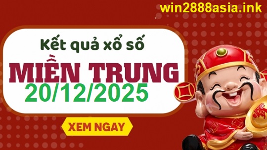 Soi cầu XSMT 20-12-2025 Win2888 Chốt số lô đề miền trung thứ 7