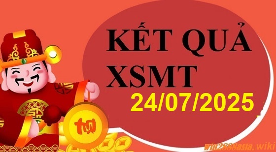 Soi cầu XSMT 24-07-2025 Win2888 Chốt số Dàn Đề Miền Trung thứ 5