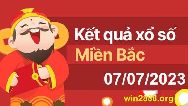 Soi cầu XSMB Win2888 07-07-2023 Chốt số kết quả Miền Bắc thứ 6