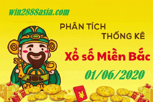 Soi cầu XSMB 1-6-2020 Win2888 Chốt số KQXS Miền Bắc thứ 2