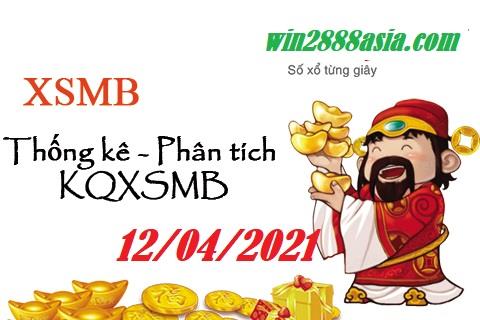 Soi cầu XSMB 12-4-2021 Win2888 Dự đoán Dàn Đề Miền Bắc thứ 2