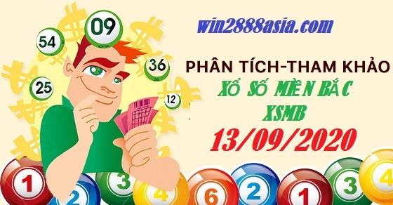 Soi cầu XSMB 13-9-2020 Win2888 Chốt số Lô Đề miền bắc chủ nhật