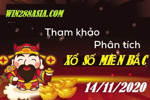 Soi cầu XSMB 14-11-2020 Win2888 Dự đoán Lô Đề Miền Bắc thứ 7