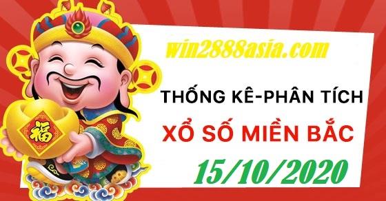 Soi cầu XSMB 15-10-2020 Win2888 Chốt số Dàn Đề Miền Bắc thứ 5