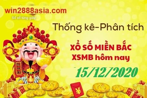 Soi cầu XSMB 15-12-2020 Win2888 Dự đoán Lô Đề Miền Bắc thứ 3