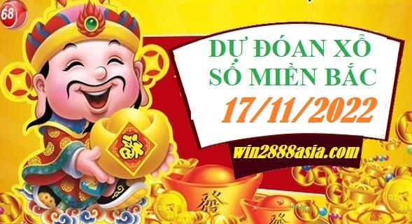 Soi cầu XSMB 17-11-2022 Win2888 Chốt số Cầu Lô Miền Bắc thứ 4