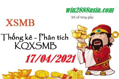 Soi cầu XSMB 17-4-2021 Win2888 Chốt số Cầu Lô Miền Bắc thứ 7