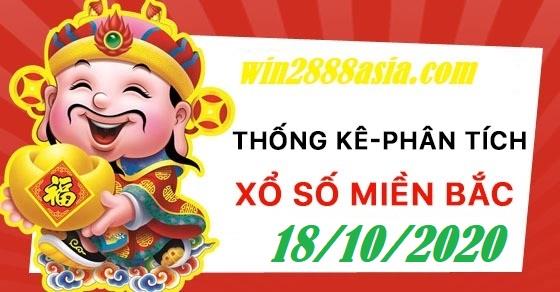 Soi cầu XSMB 18-10-2020 Win2888 Dự đoán Xổ Số Miền Bắc chủ nhật