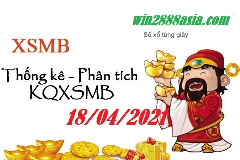 Soi cầu XSMB 18-4-2021 Win2888 Dự đoán Xổ Số Miền Bắc chủ nhật