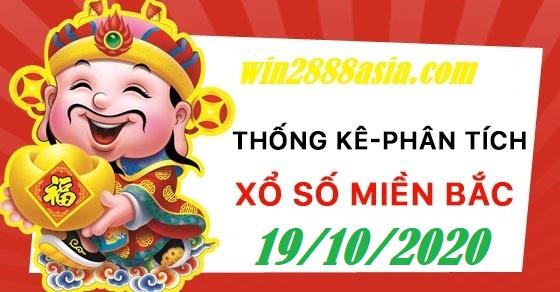Soi cầu XSMB 19-10-2020 Win2888 Dự đoán KQXS Miền Bắc thứ 2