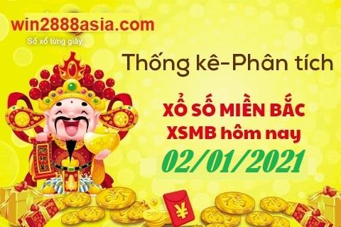 Soi cầu XSMB 2-1-2021 Win2888 Dự đoán Xổ Sô Miền Bắc thứ 7