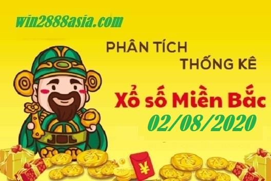 Soi cầu XSMB 2-8-2020 Win2888 Chốt số Cầu Lô Miền Bắc Chủ Nhật