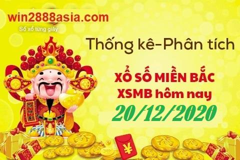Soi cầu XSMB 20-12-2020 Win2888 Dự đoán Cầu Đề Miền Bắc chủ nhật