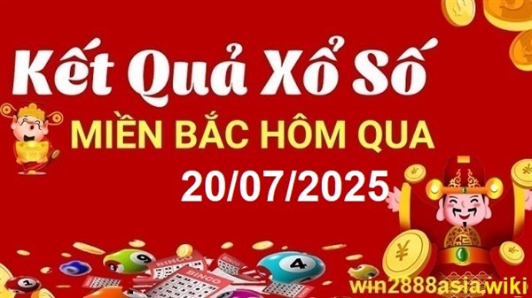 Soi cầu XSMB Win2888 20-07-2025 Dự đoán cầu lô miền bắc chủ nhật
