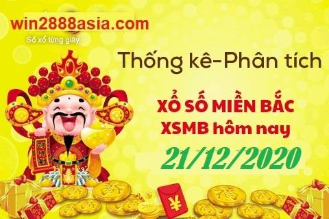 Soi cầu XSMB 21-12-2020 Win2888 Dự đoán KQXS Miền Bắc thứ 2