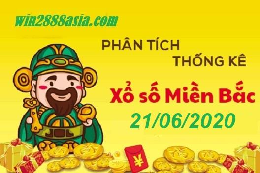 Soi cầu XSMB 21-6-2020 Win2888 Dự đoán dàn đề Miền Bắc chủ nhật