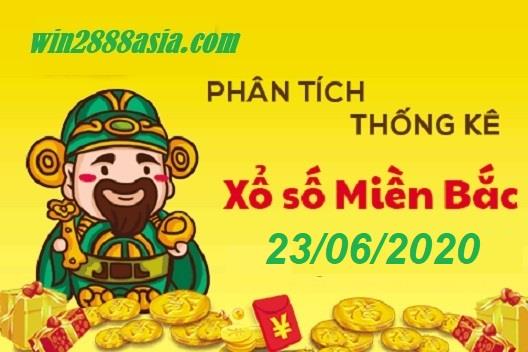 Soi cầu XSMB 23-6-2020 Win2888 Chốt số Dàn Đề Miền Bắc thứ 3