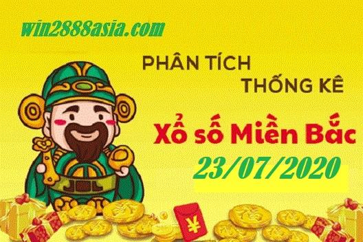 Soi cầu XSMB 23-7-2020 Win2888 Chốt số Dàn Đề Miền Bắc thứ 5