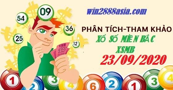 Soi cầu XSMB 23-9-2020 Win2888 Chốt số Cầu Lô miền Bắc thứ 4