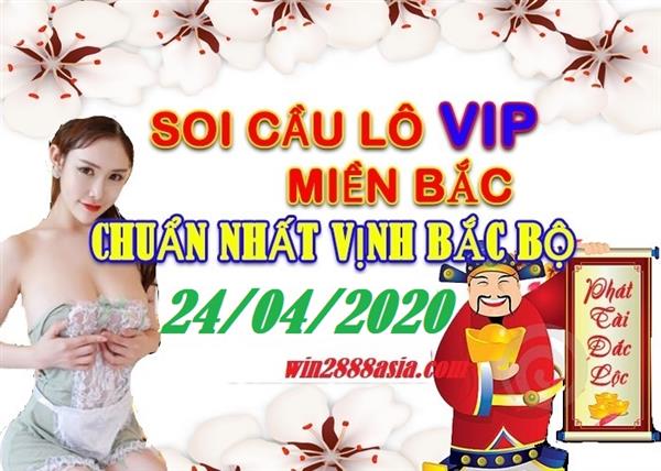 Soi cầu XSMB 24-4-2020 Win2888 Chốt số Xỉu Chủ Miền Bắc VIP