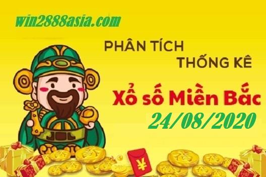 Soi cầu XSMB 24-8-2020 Win2888 Chốt số Lô Đề Miền Bắc thứ 2