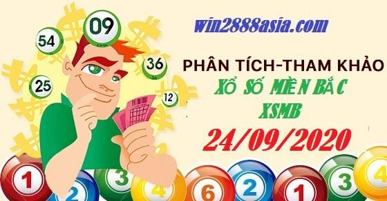 Soi cầu XSMB 24-9-2020 Win2888 Dự đoán Xổ Số Miền Bắc thứ 5