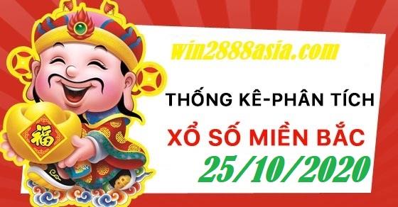 Soi cầu XSMB 25-10-2020 Win2888 Chốt số Dàn Đề Miền Bắc chủ nhật