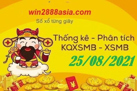 Soi cầu XSMB 25-8-2021 Win2888 Dự đoán Lô Đề Miền Bắc thứ 4
