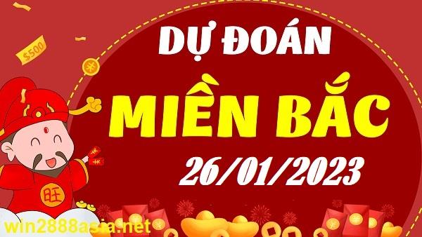 Soi cầu XSMB 26-01-2023 Win2888 Dự đoán cầu lô miền bắc thứ 5