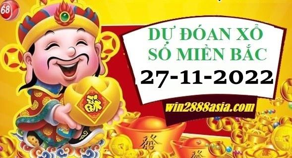 Soi cầu XSMB 27-11-2022 Win2888 Chốt số xổ số miền bắc chủ nhật