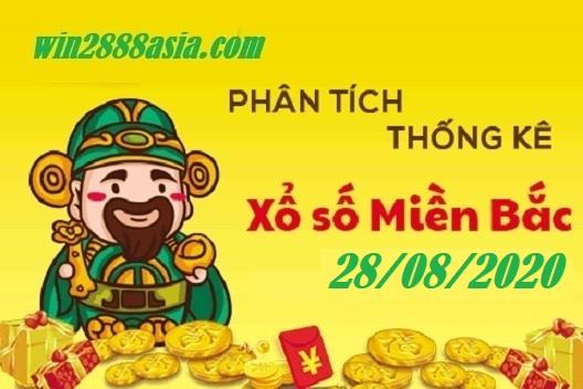 Soi cầu XSMB 28-8-2020 Win2888 Chốt số Xỉu Chủ Miền Bắc thứ 6