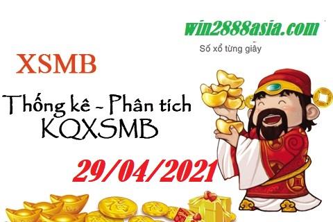 Soi cầu XSMB 29-4-2021 Win2888 Dự đoán Dàn Đề Miền Bắc thứ 5