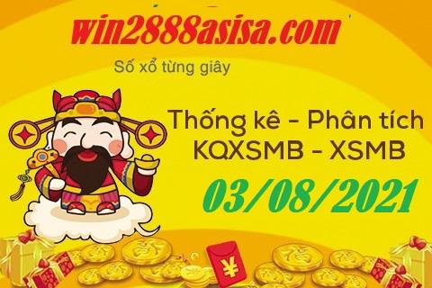 Soi cầu XSMB 3-8-2021 Win2888 Chốt số KQXS Miền Bắc thứ 3