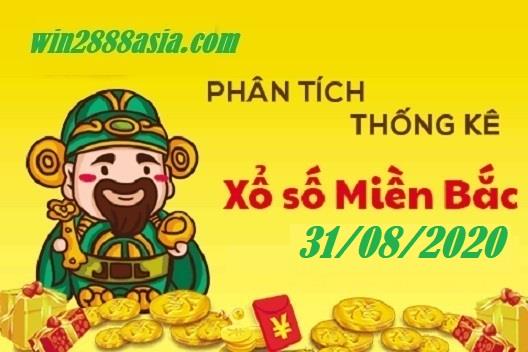 Soi cầu XSMB 31-8-2020 Win2888 Dự đoán Xổ Số Miền Bắc thứ 2