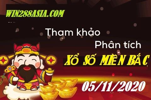 Soi cầu XSMB 5-11-2020 Win2888 Dự đoán KQXS Miền Bắc thứ 5
