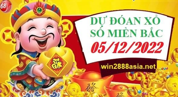 Soi cầu XSMB Win2888 05-12-2022 Chốt số Dàn Đề Miền Bắc thứ 2