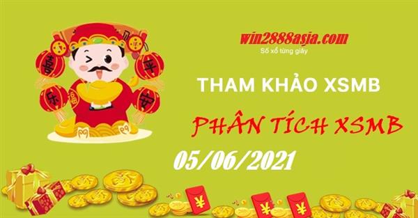 Soi cầu XSMB 5-6-2021 Win2888 Dự đoán Lô Đề Miền Bắc thứ 7