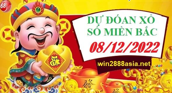 Soi cầu XSMB Win2888 08-12-2022 Chốt số Lô Miền Bắc VIP thứ 5