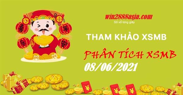 Soi cầu XSMB 8-6-2021 Win2888 Chốt số Lô Đề Miền Bắc thứ 3